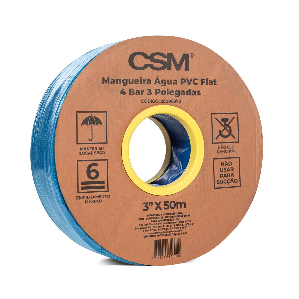 Mangueira Água PVC Flat 4 BAR 3” CSM