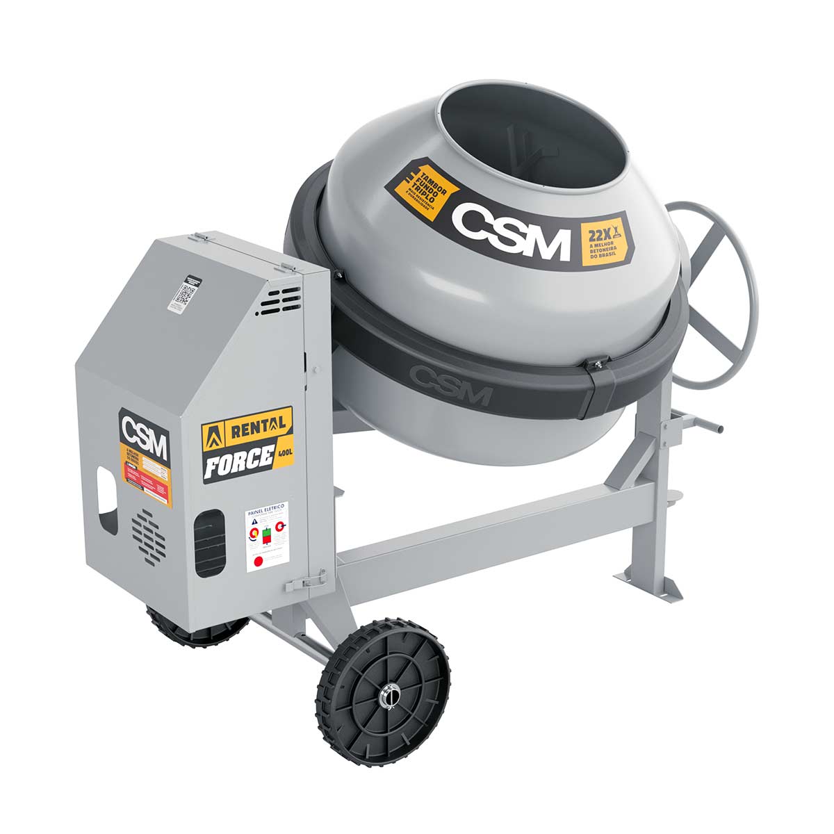 Betoneira Rental Force 400L à combustão Motor Diesel CSM