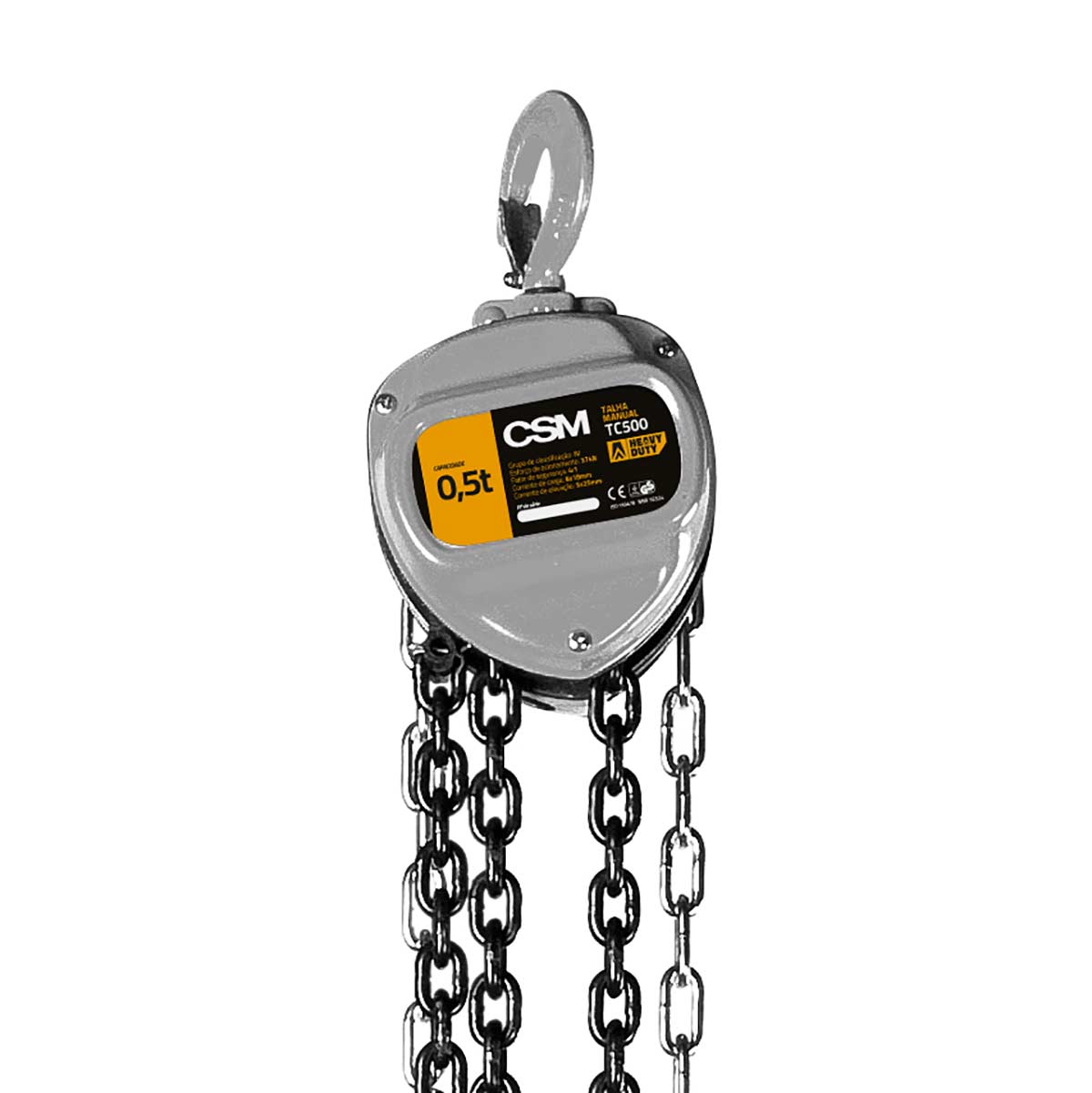 Talha Manual de Corrente TC 500 10m Heavy Duty CSM