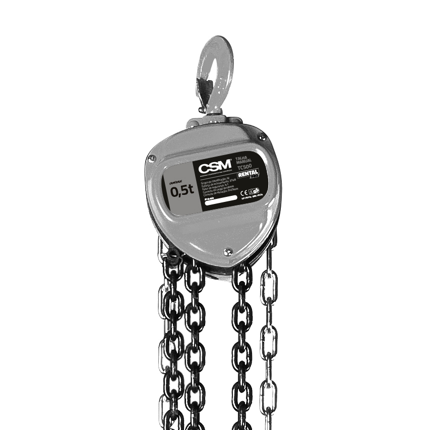 Talha Manual de Corrente TC 500 12m Rental Pro CSM