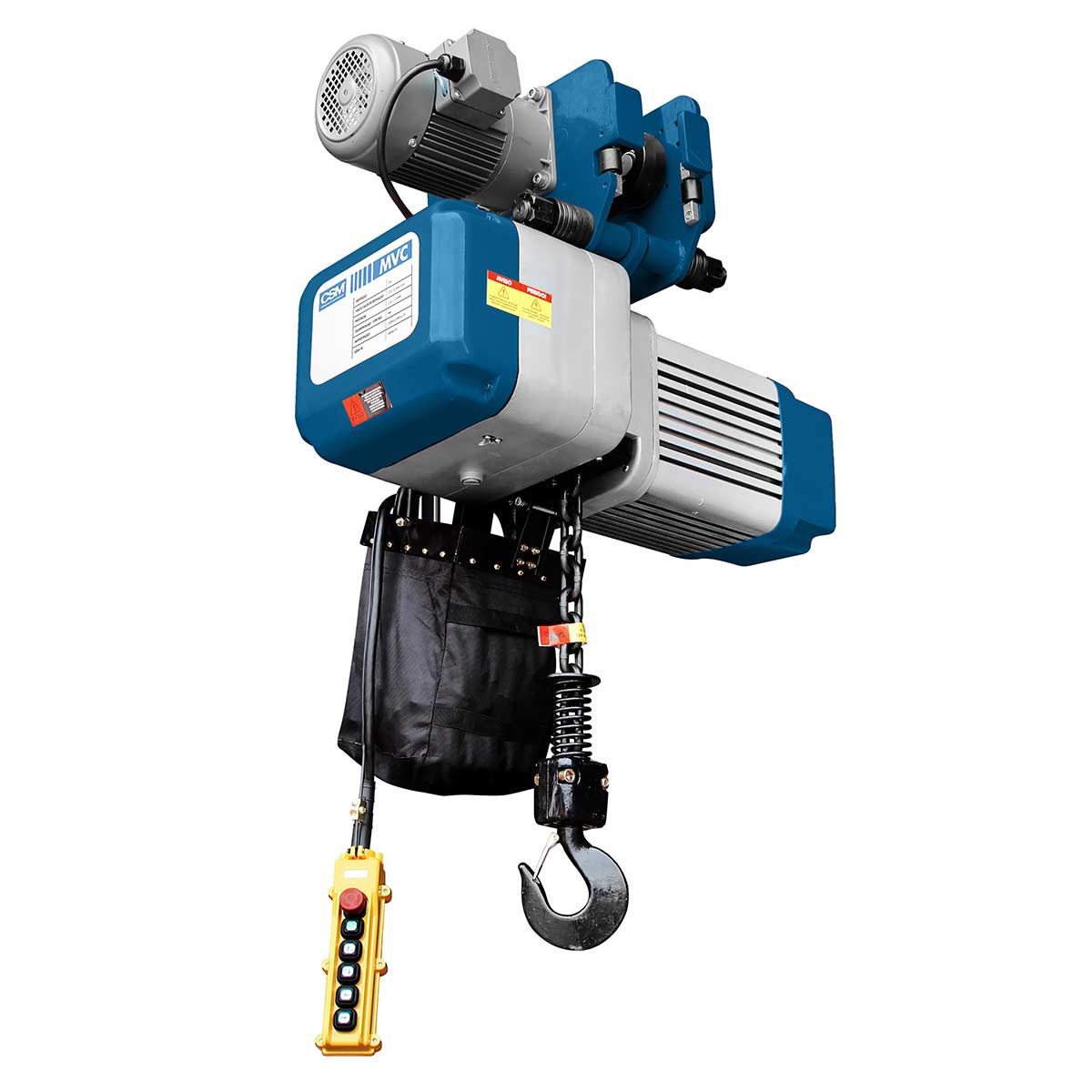 Talha Elétrica de Corrente 380V Eleva 6 metros 1 Ton Ed-Ds-T Mvc 1T Csm