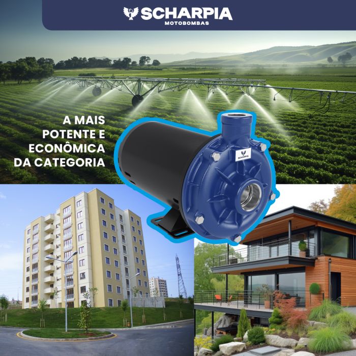 Motobomba Centrifuga GOL-007 H 1cv Mono 110/220v Scharpia