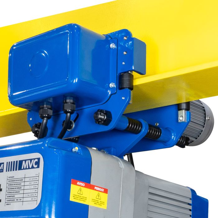 Talha Elétrica de Corrente MVC c/ Trole 1T 6m 380v CSM